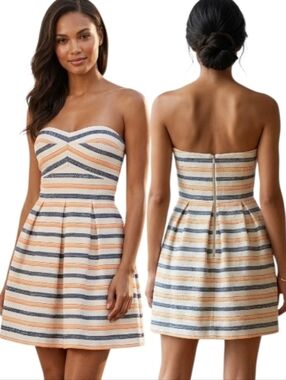 HUTCH x ANTHROPOLGIE "Jeanetta" Strapless Fit & Flare Cocktail Dress - 8